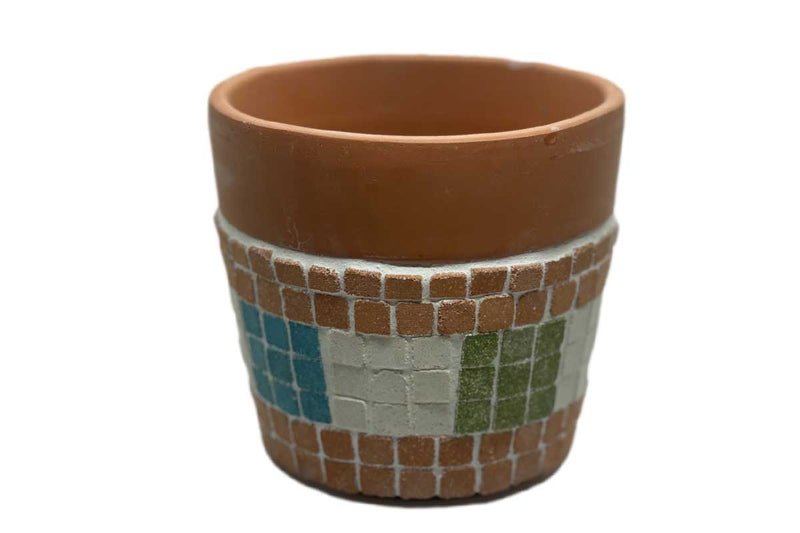 Mosaic pot 10.5cm