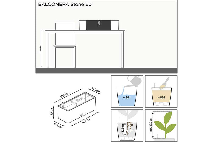 Balconera stone 50
