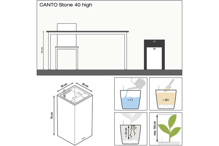 Canto stone 40 high