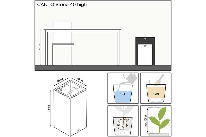 Canto stone 40 high