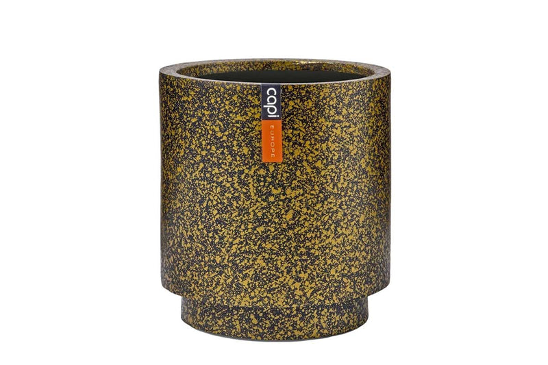 Capi Vase cylinder Terrazzo gold 11cm (BTZG312)