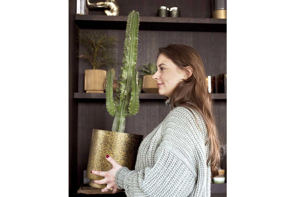 
                  
                    Capi Vase cylinder Terrazzo gold
                  
                