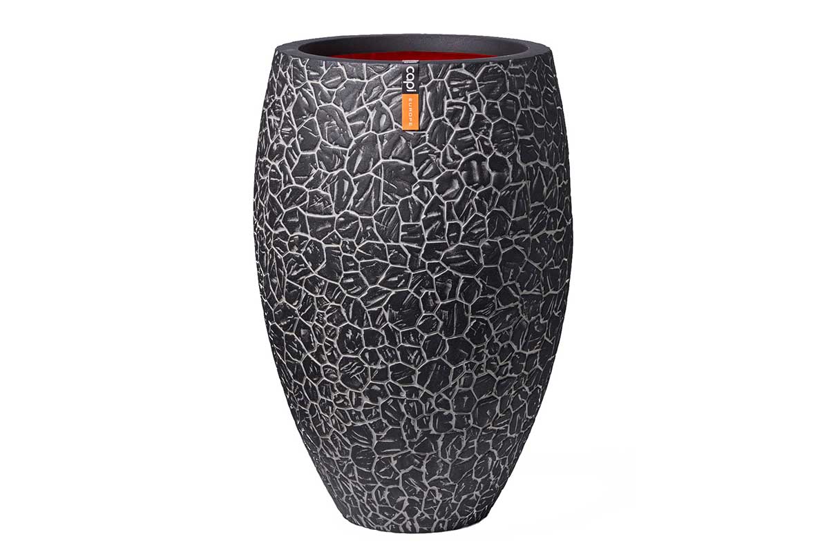 Capi Vase elegant deluxe Clay NL anthracite 50cm (KATC1138)