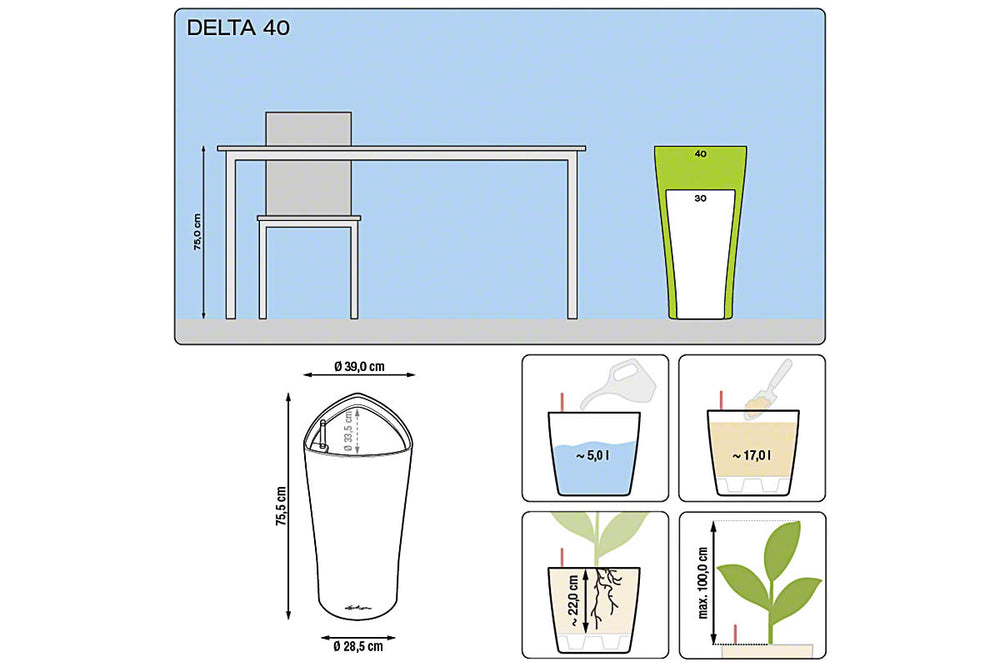 
                  
                    Lechuza Delta 40 διαστάσεις
                  
                